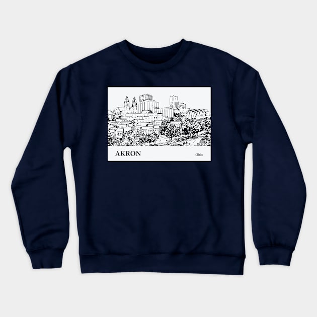 Akron - Ohio Crewneck Sweatshirt by Lakeric